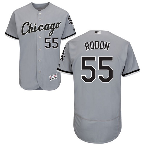 White Sox #55 Carlos Rodon Grey Flexbase Authentic Collection Stitched MLB Jersey